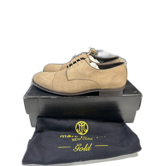 NIB Marc Jacobs Gold Downing St Taupe Men's Lace up Oxford Size 8 - Picture 8 of 8